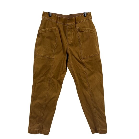 SPANX Stretch Twill‎ Straight Leg Pants Size Large Brown - Picture 1 of 9